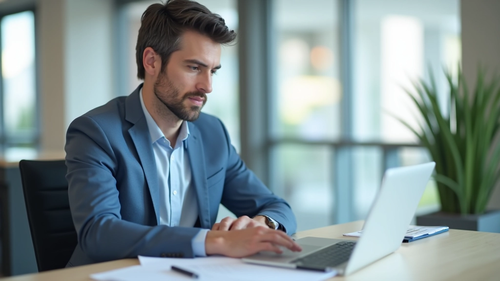 Financial professional reviewing account statements and comparing RRSP versus TFSA contribution strategies on desktop computer