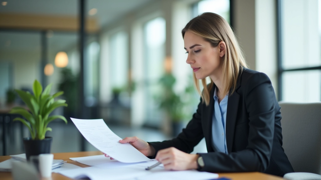 Professional advisor reviewing financial documents with registered account comparison charts